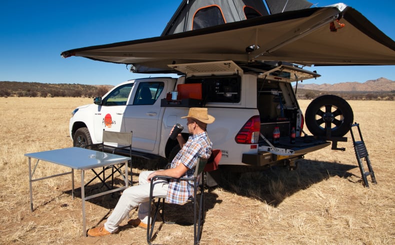 Unterwegs in Afrika mit dem Toyota Hilux 2 Luxury von Africar